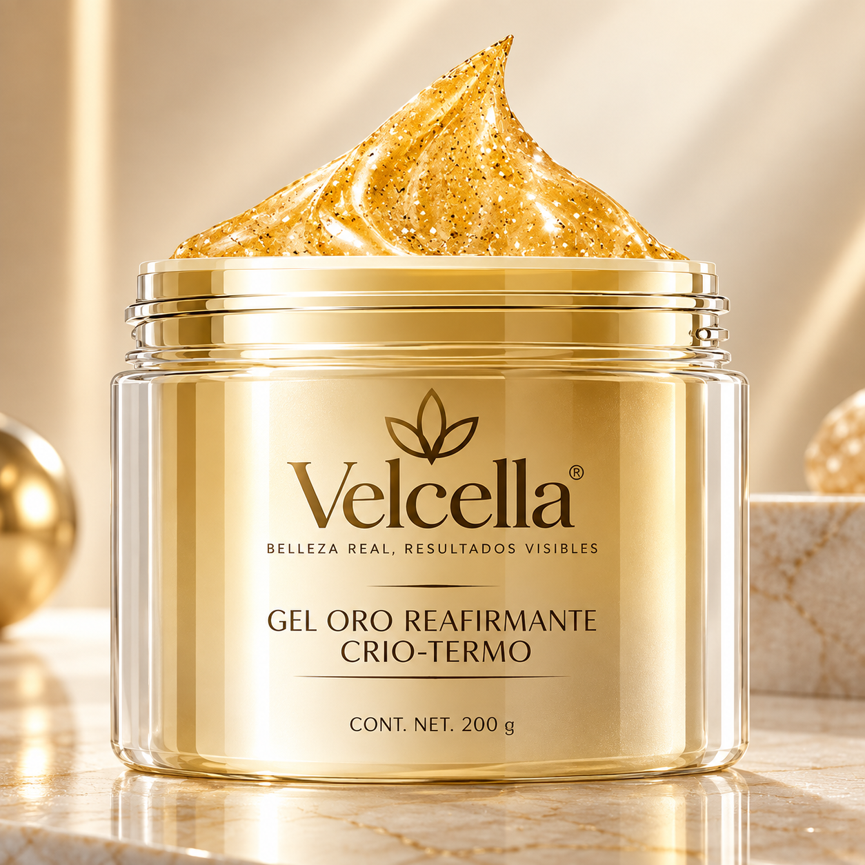 Velcella Gel Oro Reafirmante Crio-Termo